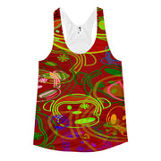 Rooted Khaos Red Women's Racerback Tank